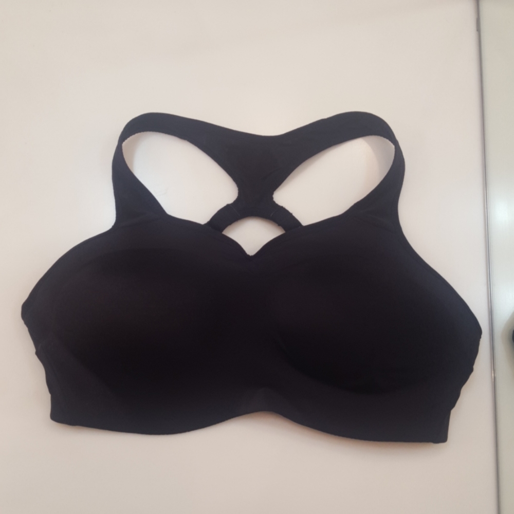 NIKE BLACK HIGH SUPPORT SPORTS BRA